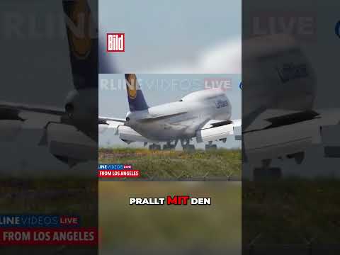 Los Angeles: Lufthansa-Boeing muss Landung abbrechen | #shots