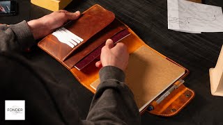 How To Make a Leather Journal Cover / Leather Notebook Cover Template PDF