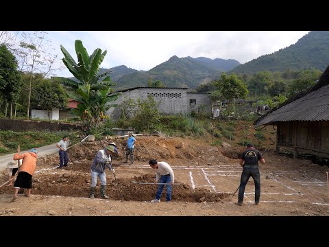 Chị em Sai Đôi ( T 3 )| Anh em giúp đào móng - Thưởng thức món cá suối gà 3 tuổi của bà Đôi Sai