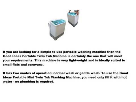 Good Ideas Portable Mini Twin Tub Washing Machine