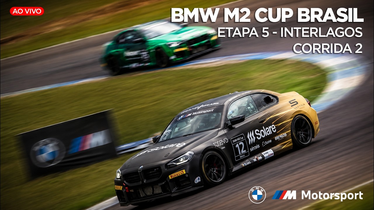 BMW M2 CUP BRASIL AO VIVO - ETAPA 5 INTERLAGOS - CORRIDA 2