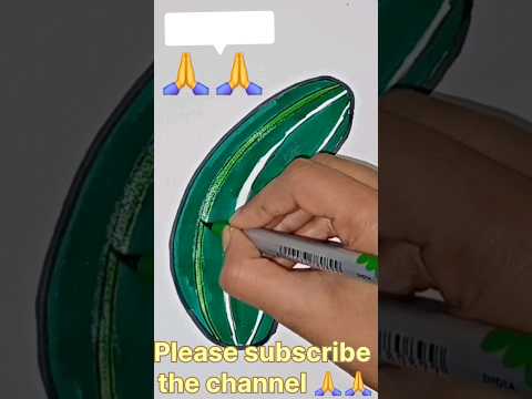 Step-by-Step: Drawing a Realistic Cucumber - Easy Vegetable Drawing Tutorial #shortsfeed #drawing