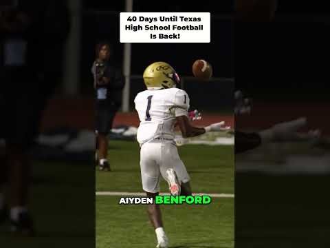 Posting 1 play every day until Texas High School Football is back! 40 Days left!