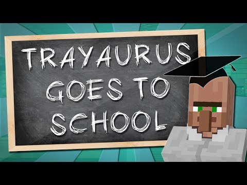 TRAYAURUS GOES TO SCHOOL | Minecraft