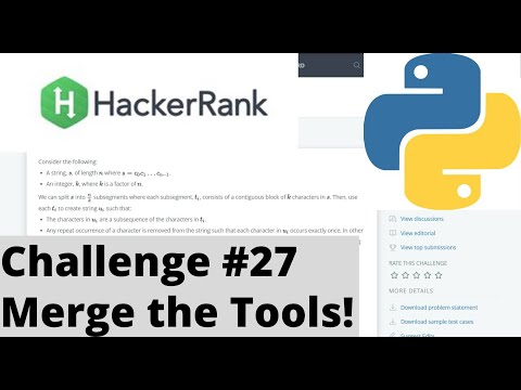 Merge The Tools Hackerrank Python String