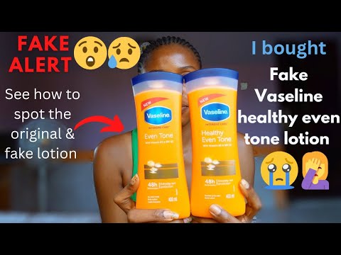Vaseline intensive care healthy even tone lotion review 2023: fake Vaseline healthy even tone cream