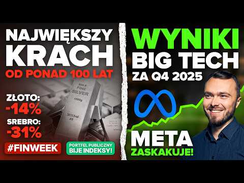 Krach na złocie i srebrze, a wyniki Big Tech podzieliły giełdę i inwestorów!
