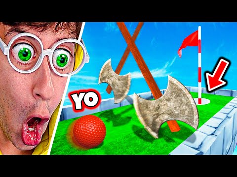 HOYO TROLL vs BROTHER 😂⛳! (very impossible) - GOLF IT #9 TEKENDO