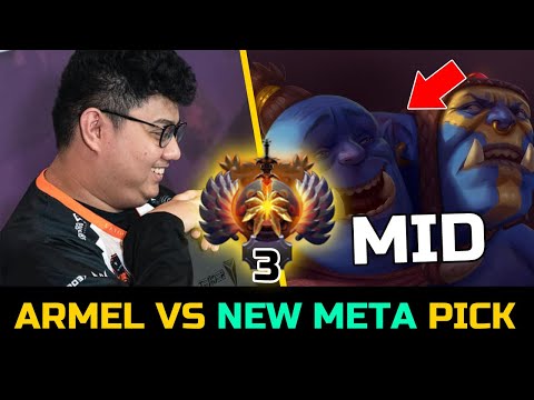 ARMEL VS NEW META ENEMY MID - 100% DESTROYED WHOLE GAME DOTA 2