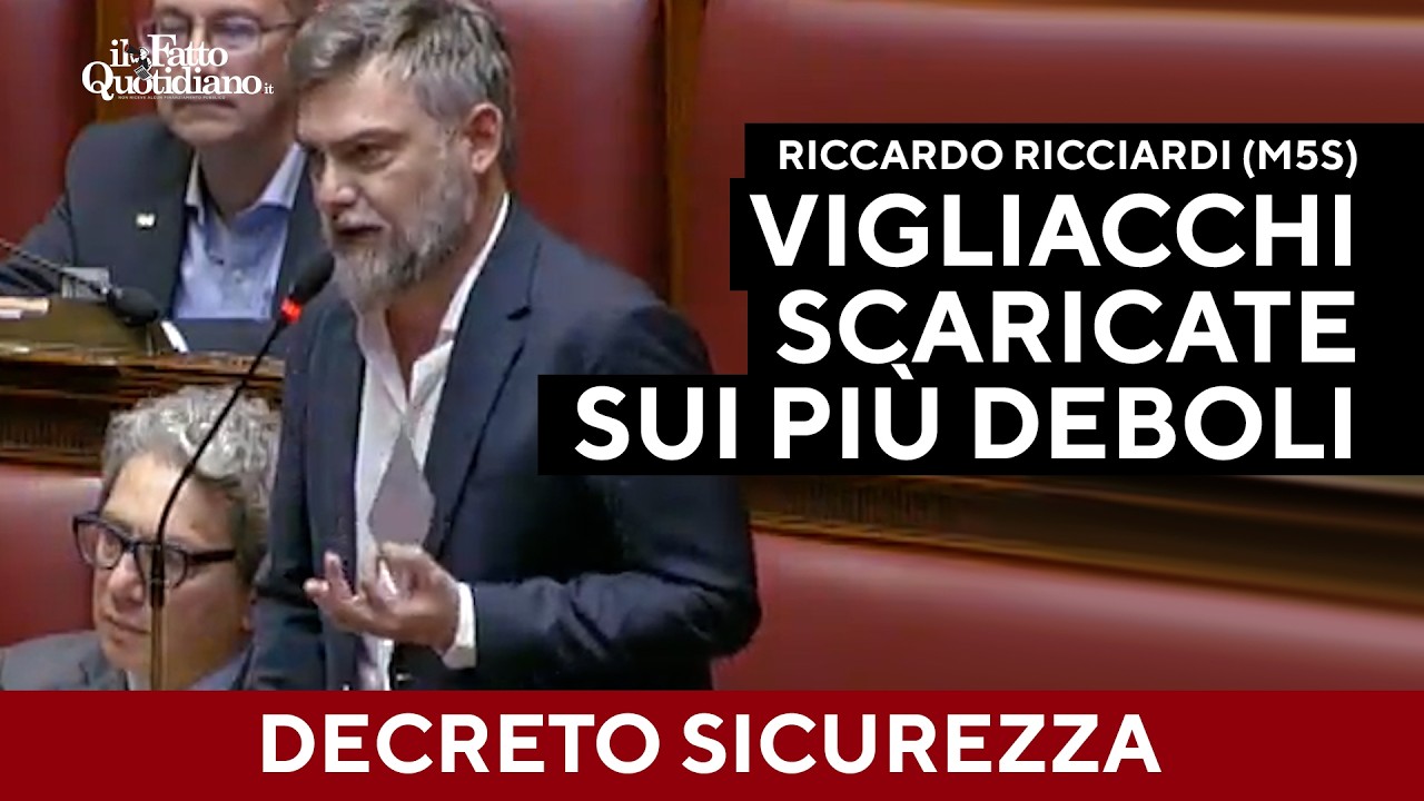 Ricciardi: "Vigliaccheria morale, scaricate i fallimenti sui più deboli"