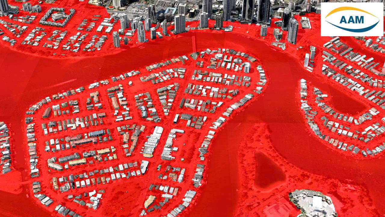 Gold Coast Flood Simulation by AAM
