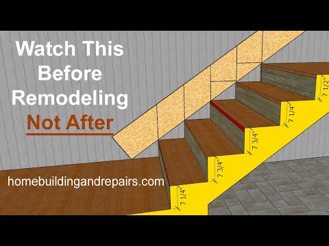 How To Calculate Stair Skirt Board Layout Measurement When Steps Are Inconsistent
