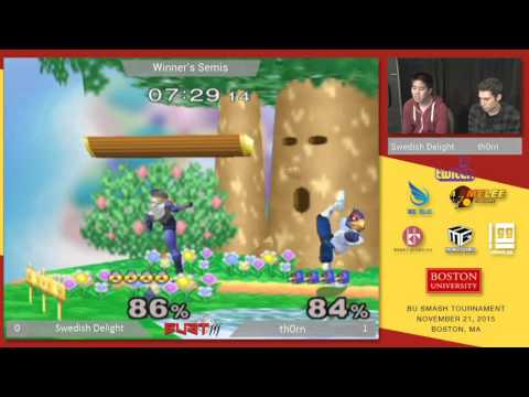 BUST3 - Swedish Delight (Sheik) vs th0rn (Falco) - SSBM WS