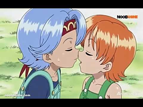 One piece nojiko x nami Yuri kiss 