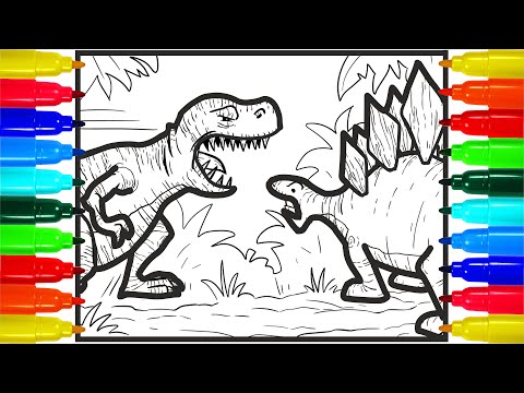 TRex Coloring pages