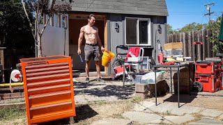 Transforming my shed from a DISASTER ZONE into a DREAM studio