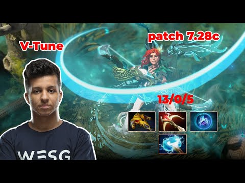 V-Tune Windranger Offlane - DOTA 2 7.28c - MMR rank - Dota2 Gameplay [Learn To PRO dota2]
