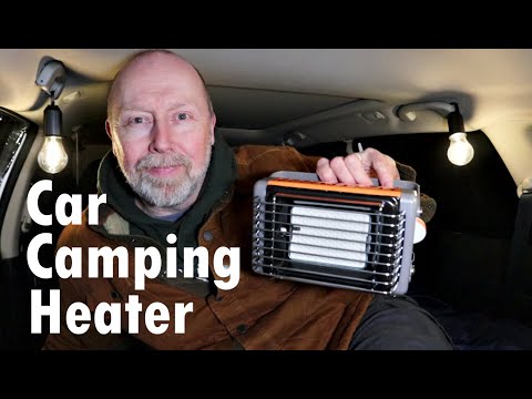 Car Camping with the Kovea Heater in the Winter COLD.