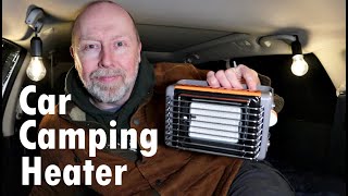 Car Camping with the Kovea Heater in the Winter COLD.