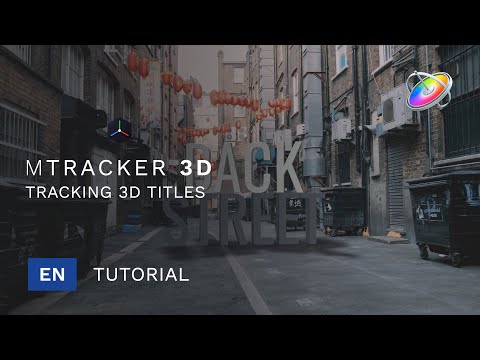 mTracker 3D Basic Tutorial - Tracking 3D Titles in Apple Motion - MotionVFX