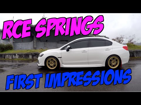 Racecomp Engineering (RCE) Springs First Impressions / 2016 Subaru WRX