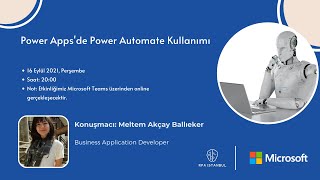 Microsoft Power Apps ve Power Automate Kullanımı - w/Meltem Akçay Ball