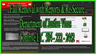 preview picture of video 'Department of Justice Virus Removal Service - Kenner'