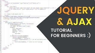 Easy jQuery &amp; AJAX Tutorial for Beginners (JavaScript, PHP, HTML, CSS)