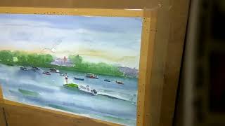 preview picture of video 'Watercolor painting'