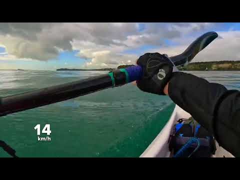 Beautiful sea and some very smooth boat waves #surfski