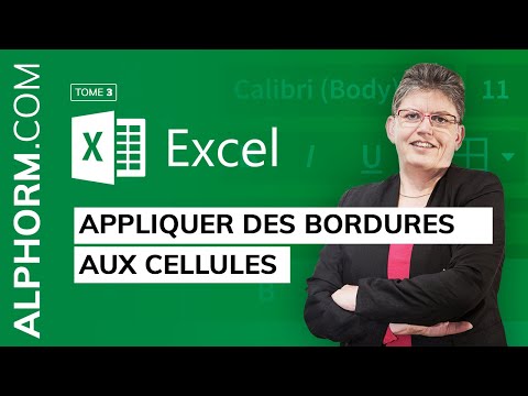 Apprendre EXCEL 2016 initiation Présenter les données | Appliquer des bordures aux cellules