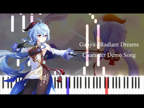 Ganyu: Radiant Dreams Character Demo Song | Genshin Impact OST [Piano tutorial + Sheet]