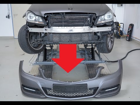 Front bumper install removal Mercedes C klasse 2012 w204