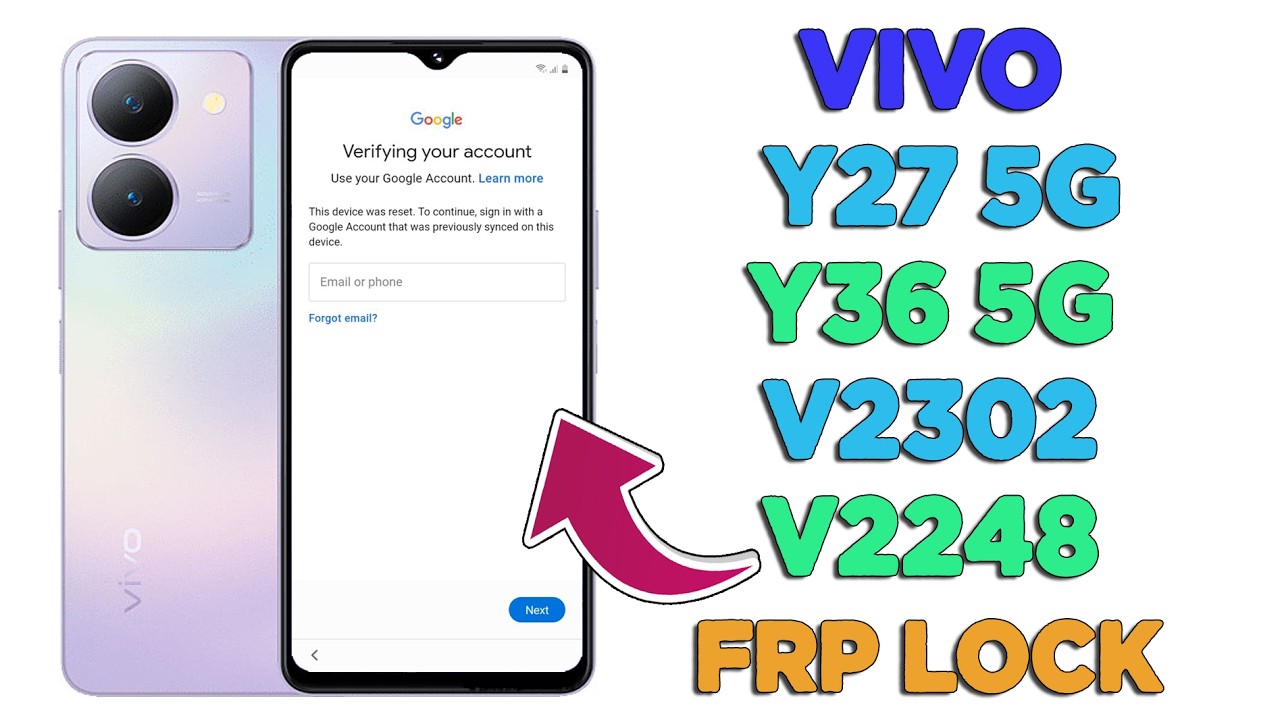 Unlock FRP VIVO Y27 5G V2302 BY TSM Tool | Bypass Google Account Vivo V2302 | FRP V2302 V2248 Y36 5G