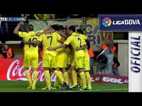 Gol de Juanfran en propia (1-1)en el Villarreal -Atlético de Madrid - HD