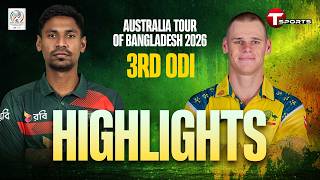 HIGHLIGHTS | Bangladesh vs Australia | 3rd ODI | Australia tour of Bangladesh | T Sports 