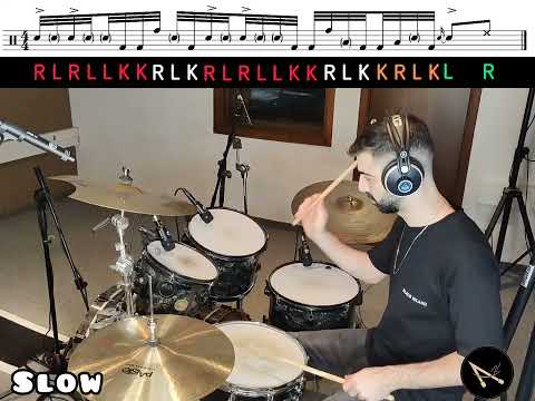 Drum Lesson - 32nd note Drum fill #20 | Ariel Kasif