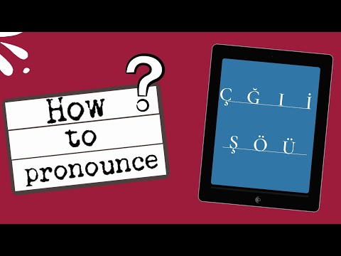 How to pronounce the Turkish letters: (Ç – Ğ – I – i – Ş – Ö – Ü) - Turkish language lesson 1