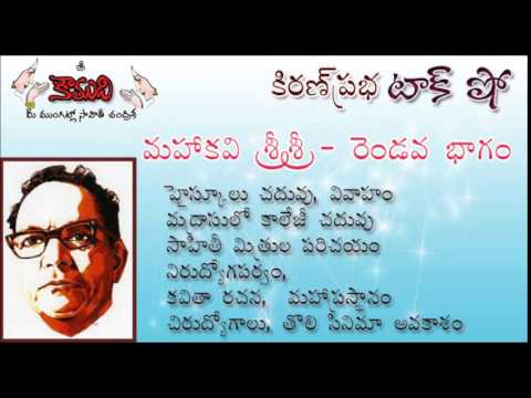 Thumbnail for KiranPrabha TalkShow on Mahakavi SriSri - Part 2