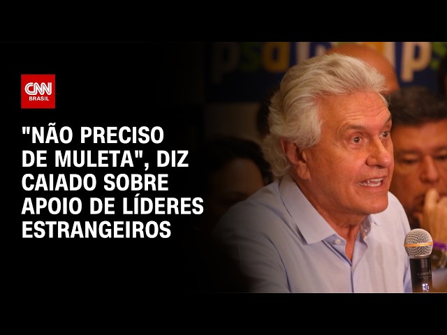 Ronaldo Caiado vê Flávio acuado por denúncias e diz que é único capaz de vencer PT | AGORA CNN