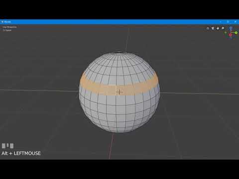 Blender 2.8 face selection