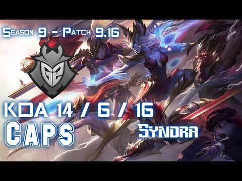 G2 Caps SYNDRA vs SYLAS Mid - Patch 9.16 EUW Ranked