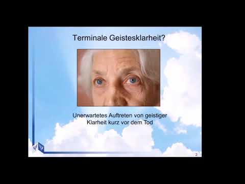 Paradoxe Lichtblicke.Forschungsstand u. gegenwärtige Entwicklungen rund um terminale Geistesklarheit
