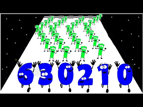 Number Run 3D - Gameplay Walkthrough - Max Levels 1-20