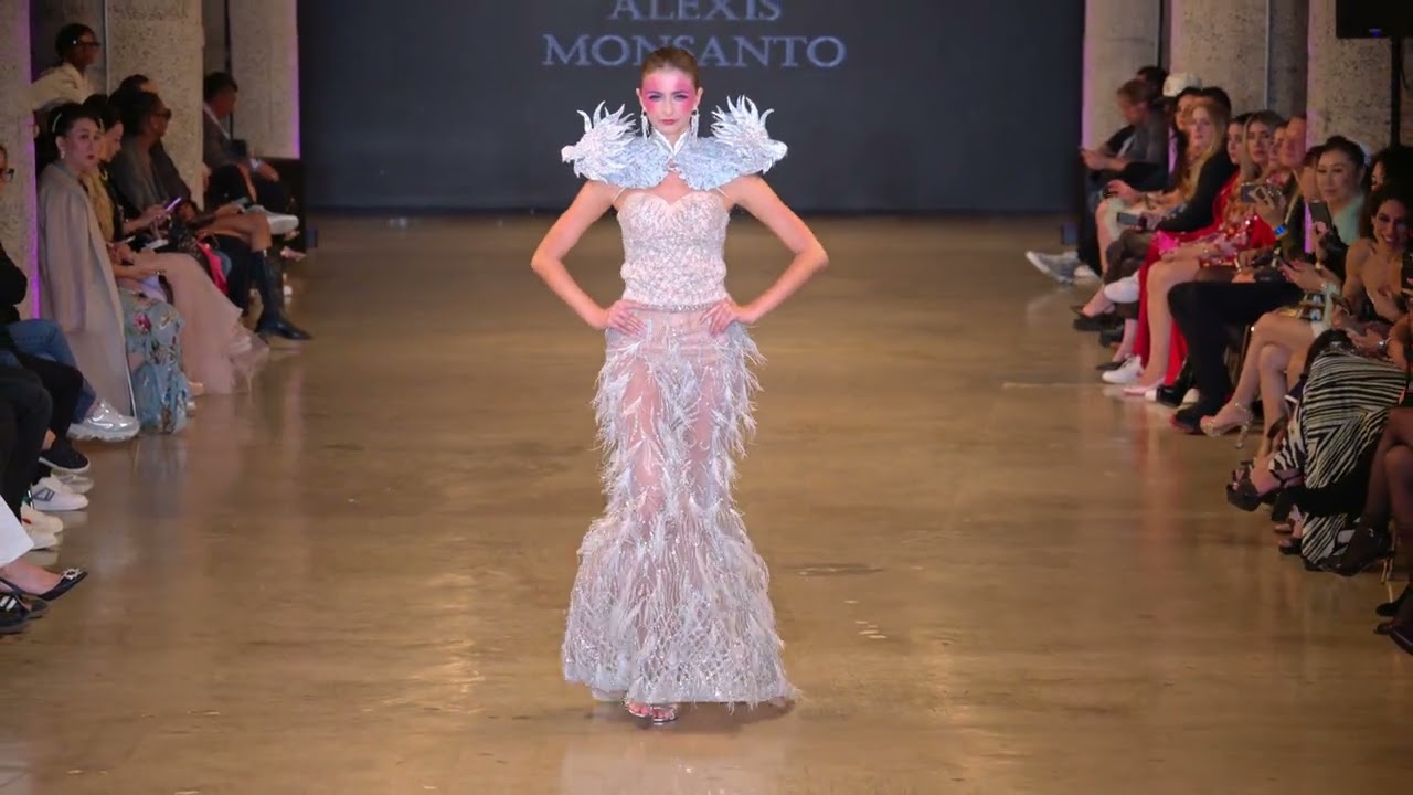 Model walks in Alexis Monsanto Fashion Show @artheartsfashoin LAFW Look #12