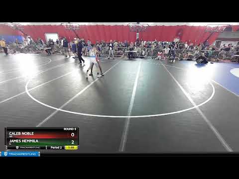 88 Lbs Round 5 - Caleb Noble, WI Vs James Hemmila, IL D2ea
