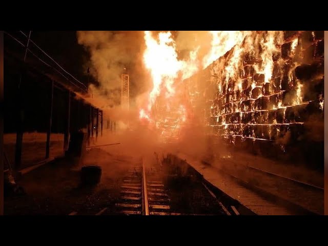 Пожар на деревообрабатывающем предприятии