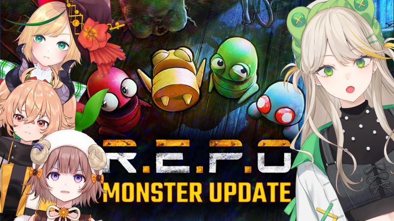 【R.E.P.O.】新モンスターワチャワチャのうのもなのぴょこレポ【羽流ぴょこ/てらめたる学園】