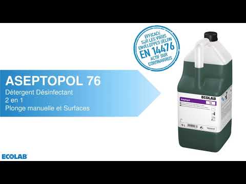 Aspetopol 76: doublement 2 en 1 : détergent & désinfectant - Plonge & Surfaces