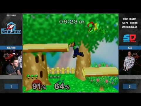 Get Smashed #120 - Loser Finals: Boulevard (Luigi) vs ycz6 (Samus)